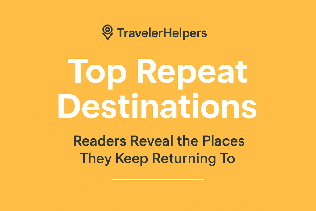 Top Repeat Destinations: Readers Reveal the Places They Keep Returning To Top Repeat Destinations: Readers Reveal the Places They Keep Returning To